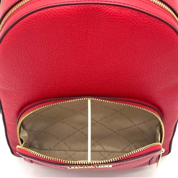 Michael Kors Jaycee Medium Backpack Red/Gold (NWT) - Picture 6 of 7